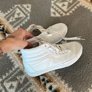 High Top Vans White
